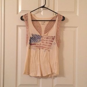 American flag tank top